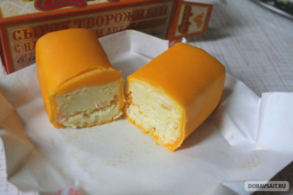 Сырок апельсиновый в апельсиновой глазури фирмы "Свитлогорье"