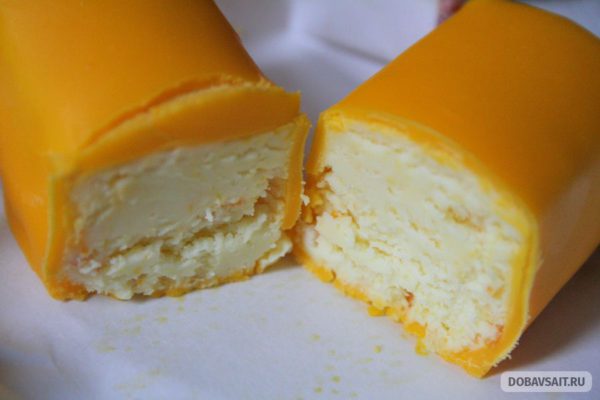 Сырок апельсиновый в апельсиновой глазури фирмы "Свитлогорье"